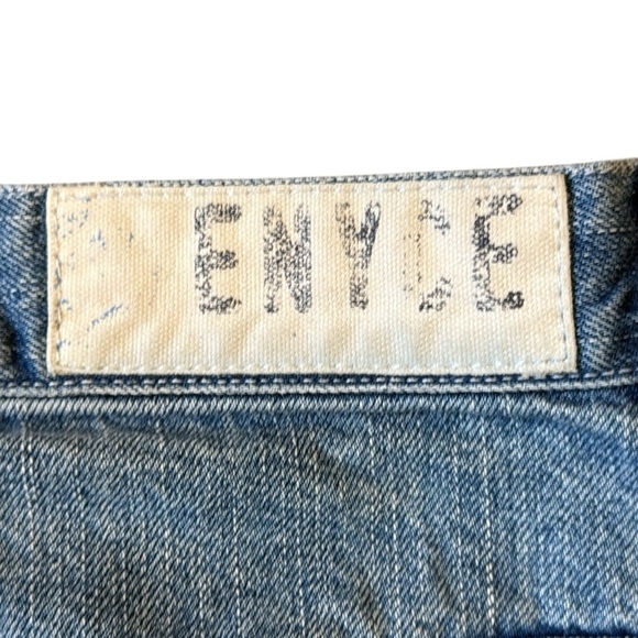 Vintage 90’s Y2K Enyse Baggy Jorts Jean Shorts Medium Blue Wash Fade Cotton 34 - Picture 9 of 11
